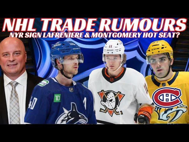 NHL Trade Rumours - Habs, Bruins, Preds, Zegras Trade? Pettersson Concerns & NYR Sign Lafreniere