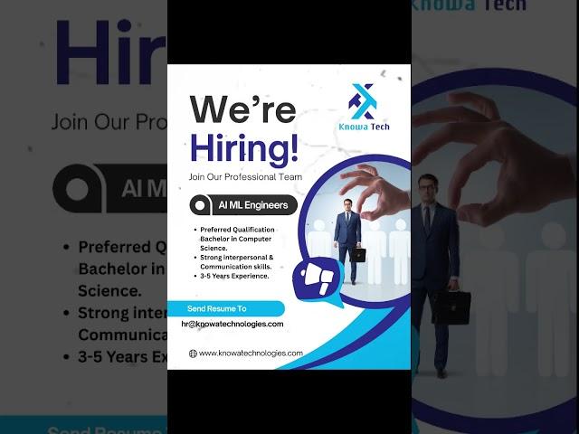 Wa are #Hiring #AI  #ML  #Engineer