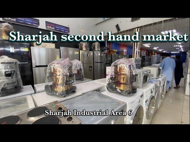 used home appliances market in sharjah | Sharjah used Electronics market walking tour |