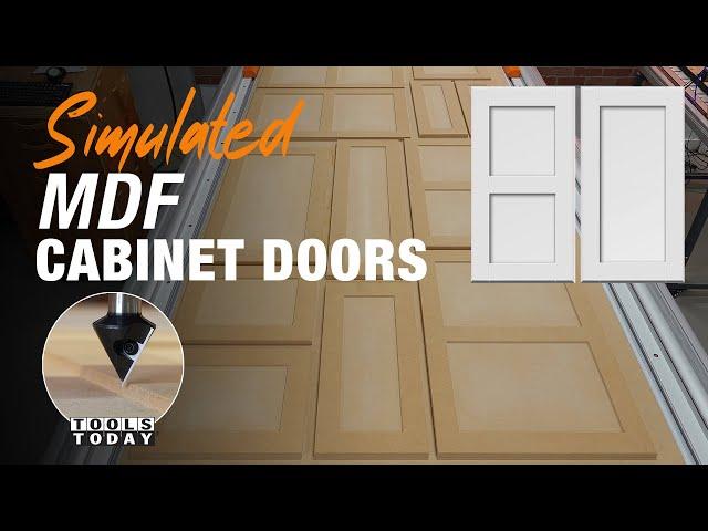 How To Make MDF Cabinet Doors, with CNC Free Plans | ToolsToday