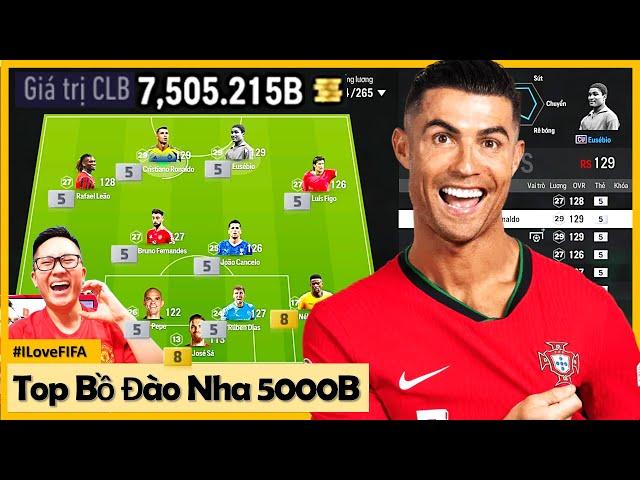 I Love Cầm 5000 Tỷ Xây Dựng Đội Hình BỒ ĐÀO NHA Đẹp Nhất FC Online 2024 Với C. RONALDO 24TOTY +5