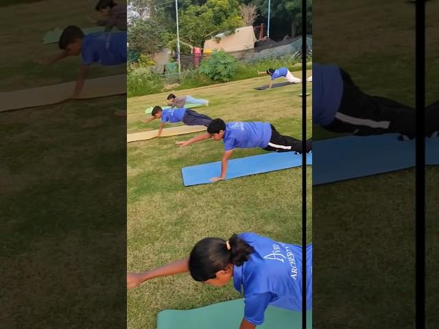 Workout session #plank #exercise #archerylifestyle #archery #archerylove #cardiotraining #viralvideo