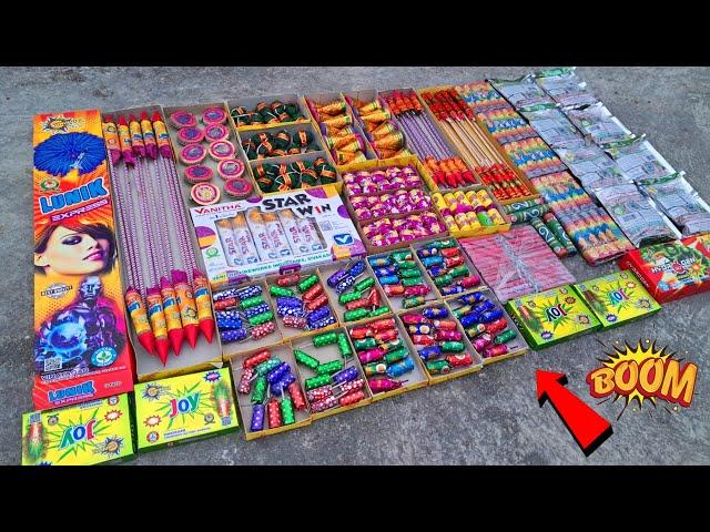 Diwali Cracker Testing 2024 || New Diwali Crackers  || Diwali Fireworks Worth Rs.10000/-