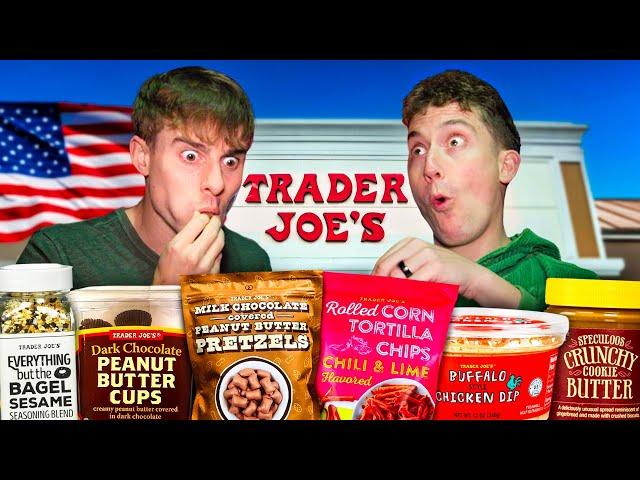 Two Brits go to Trader Joe's for the first time!