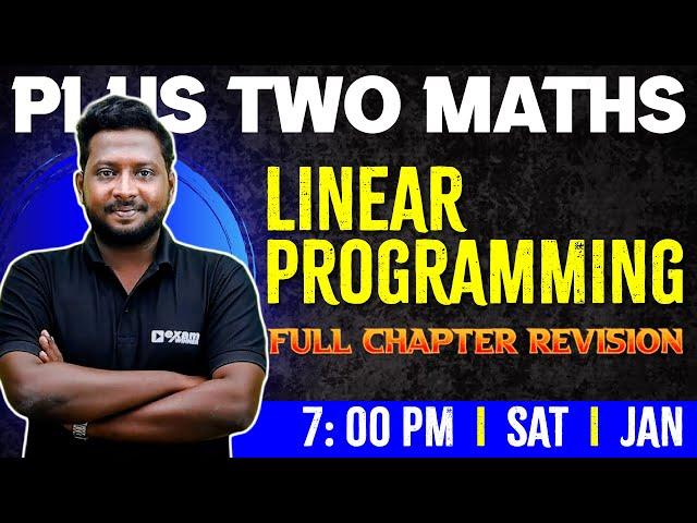 Plus Two Maths | Linear Programming | Chapter 12 | Full Chapter | Exam Winner Plus Two