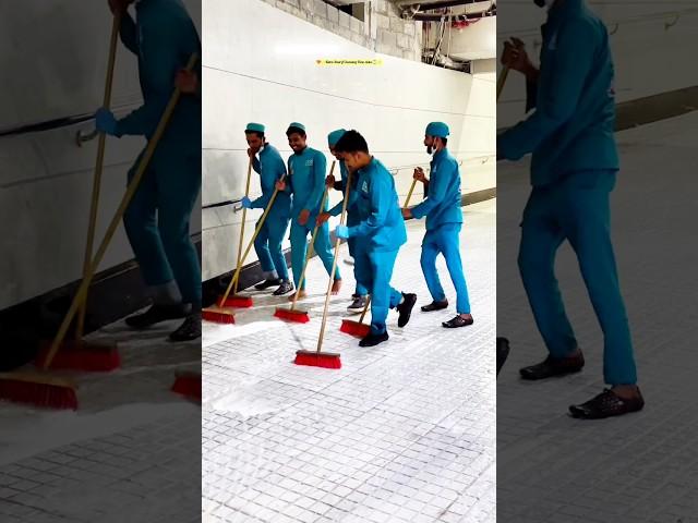 Kaaba shorif Cleaning Time video in Macca⌚ #cleaning #shorts