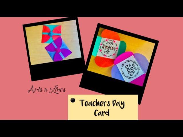 TEACHER'S DAY CARD | Arts n Lines | #craftwork#craft1#Arts n Lines