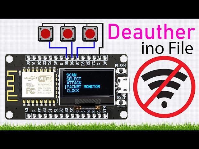 How to Install D.eauther INO File on NodeMCU ESP8266 with .96 Inch OLED Display | Step-by-Step Guide