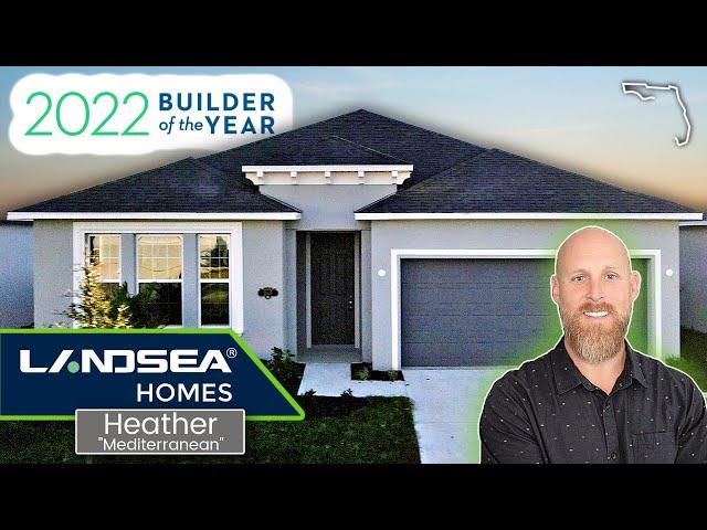  Top Home Builder Space Coast Florida // Landsea Homes Heather "Mediterranean" Model Tour