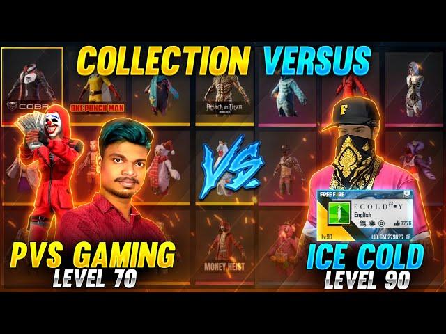 ICE-COLD FF vs PVS GAMING!! Collection  With Global Top 1 Highest Level Player Of India Tricks