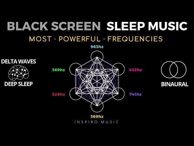 HEALING SLEEP MUSIC - BLACK SCREEN · All healing frequencies · PLAYLIST