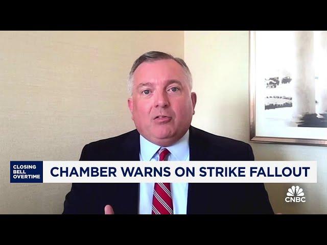 Economy will see ripple effects of strike 'within hours', says U.S. Chamber of Commerce's Bradley