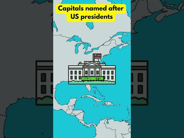 The Only 2 Capitals Named After USA Presidents! #geography #maps #usa