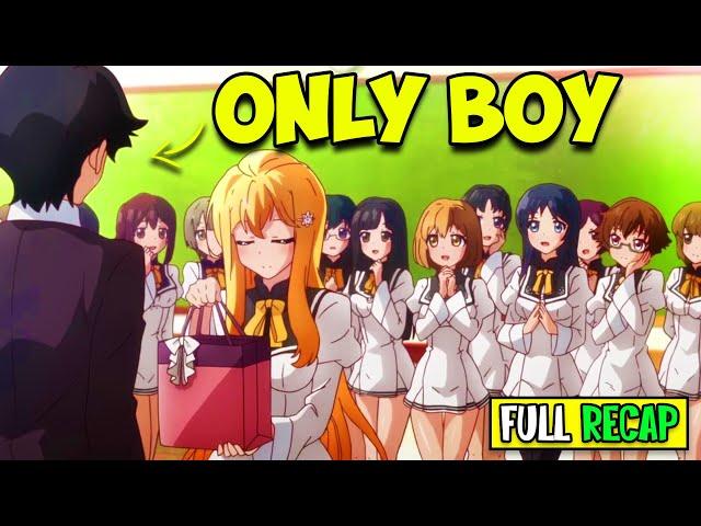 Lonely Loser boy Who Transferred To All Girl School | Anime Recap