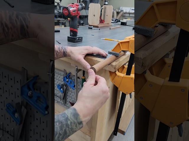 Overkill Woodcraft making a dowel using BORA clamps. #diy #tools #woodworking