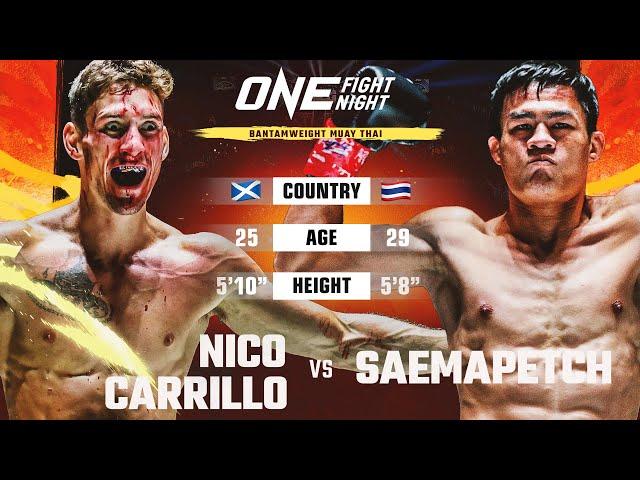 Muay Thai Collision  Nico Carrillo vs. Saemapetch | Full Fight