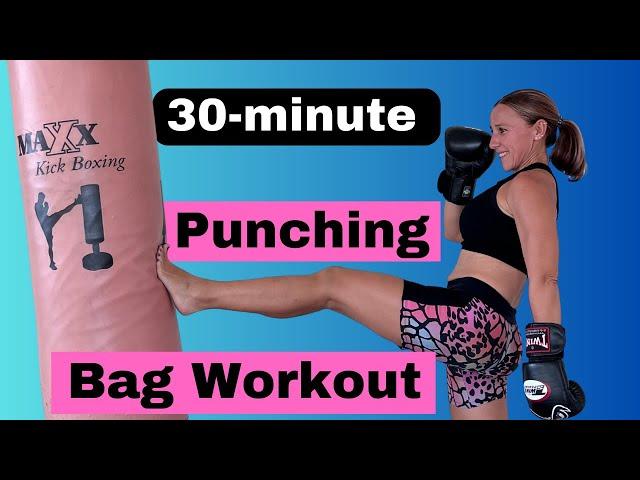 Get Fit With This 30 Minute Kickboxing Bag Workout!
