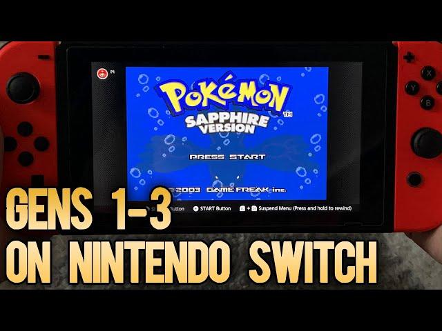 CLASSIC Pokémon Games on the Nintendo Switch! (FOOTAGE)