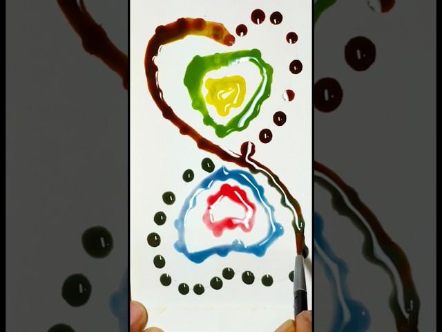 Most Satisfying Water Colours With Realaxin  #satisfying #relaxing #art #artmixingcolour