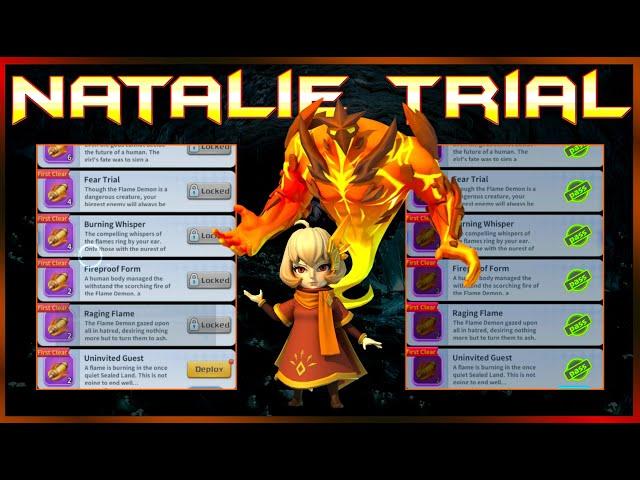 The Natalie Trial Full Tutorial for new players to Hero Clash! | Inferno Souls Trial