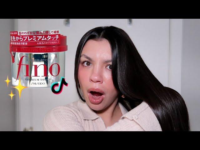 I TRIED THE VIRAL JAPANESE HAIR MASK | Shiseido Fino Premium Touch Hair Mask