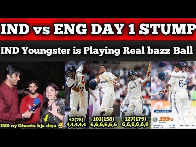 OMG IND 359/3 Destroy Eng󠁧󠁢󠁥󠁮󠁧󠁿 in Eng| Jaiswal 101(158) Gill 127(175) | Pakistani Reactions
