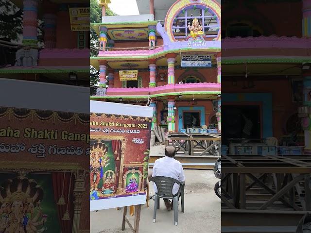 khairatabad Ganesh stand making #youtubeshorts #ganeshfestival #youtubevideo #2025 #bappa #ganapti