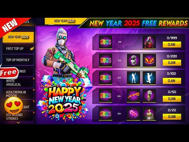 HAPPY NEW YEAR SPECIAL EVENT  FREE FIRE || FREE FIRE NEW YEAR EVENT || FREE FIRE 2025