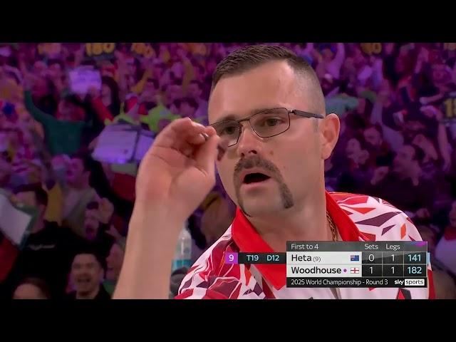 HETA HITS A NINE-DARTER  Damon Heta v Luke Woodhouse - 2024/25 Paddy Power World Darts Championship