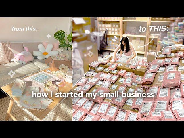 how i started my small business & grew it into a SUCCESSFUL online brand (at 21 years old) 