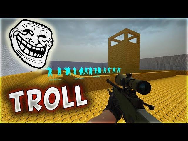 AWP SUNUCUSUNA GİRİP WALL HACK İLE TROLLEDİM ! KAVGA