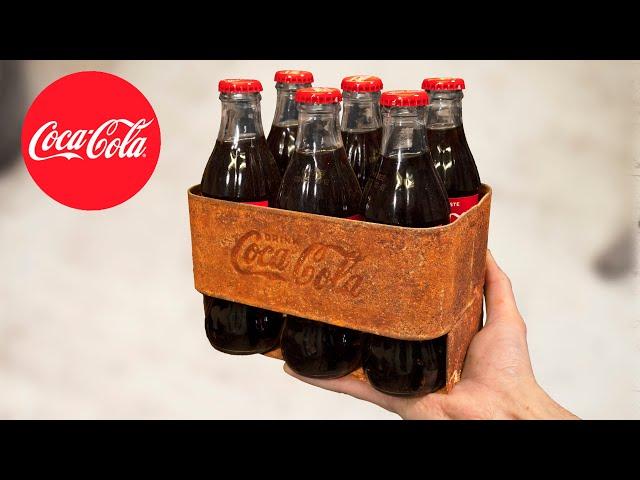 Extremely Rusty 1940's Coca-Cola 6-pack Restoration