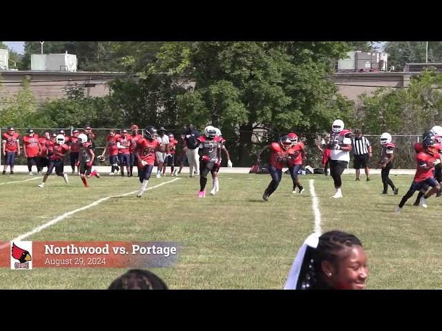 Northwood football vs. Portage 8-29-24