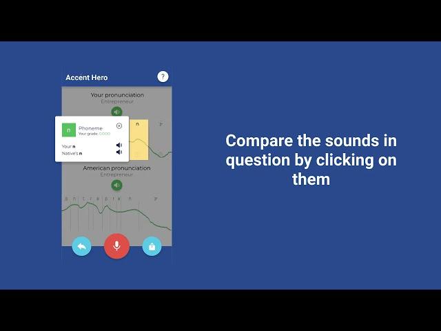 How to compare pronunciation charts in Accent Hero