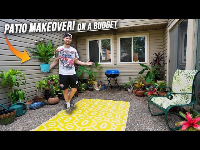 Extreme PATIO MAKEOVER For UNDER $250! Full DIY Tutorial | Container Gardening for Beginners