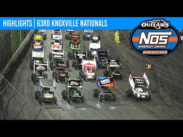 World of Outlaws NOS Energy Drink Sprint Cars | Knoxville Raceway | August 10, 2024 | HIGHLIGHTS