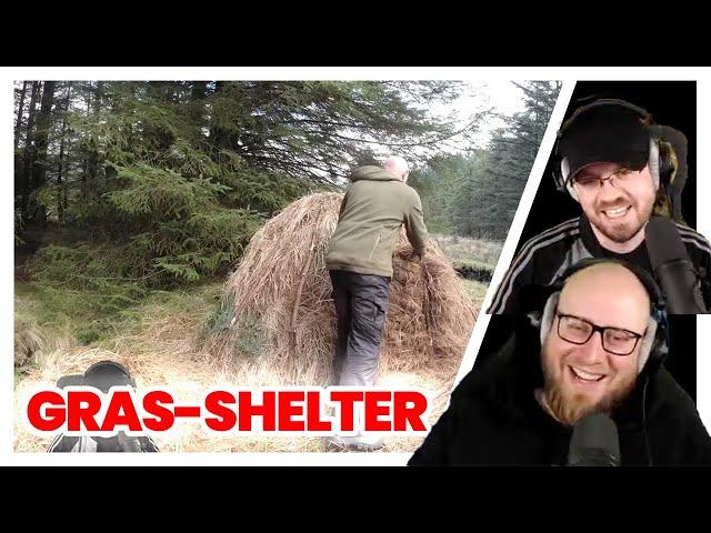 Can a GRASS SHELTER keep the HEAT? | Heated shelter in winter | NATURENSÖHNE react.