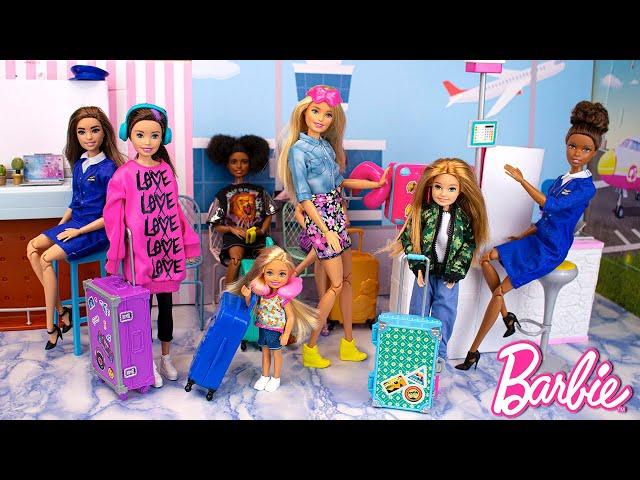 Barbie Sisters Airplane Travel Routine