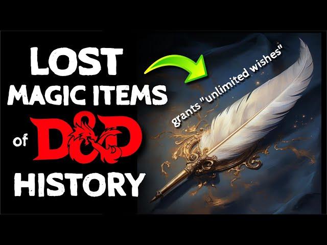 6 Legendary Artifacts that D&D Forgot (or Banned)