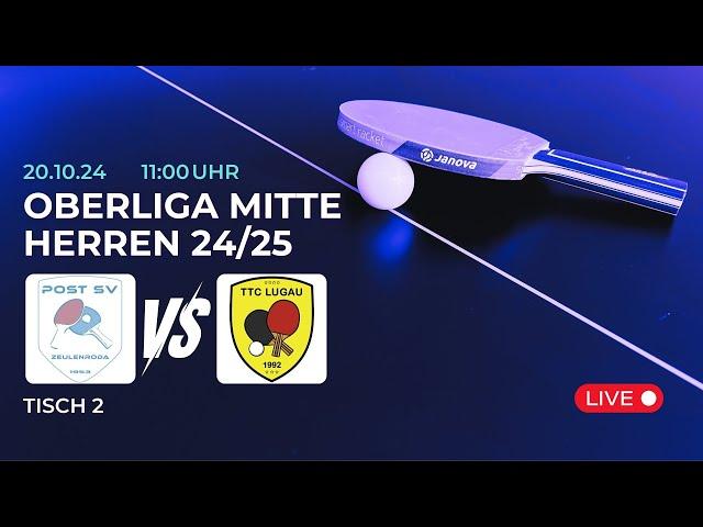 Post SV Zeulenroda vs. TTC Lugau II | Tischtennis Saison 24/25 - Tisch 2