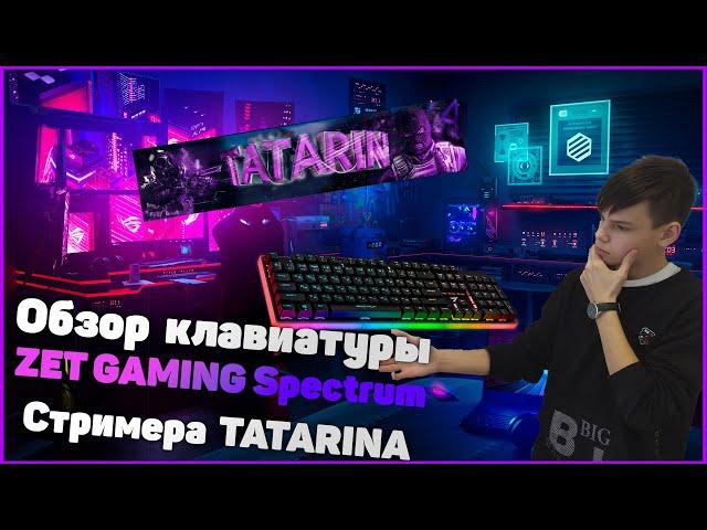 Обзор новой клавиатуры стримера TATARINA! Коллаборация!!!Клавиатура ZET GAMING Spectrum