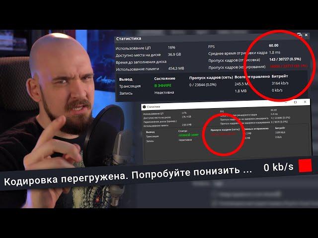 ЛАГАЕТ СТРИМ / КОДИРОВКА ПЕРЕГРУЖЕНА / ПАДАЕТ БИТРЕЙТ / ПОТЕРЯ КАДРОВ / КРАСНЫЙ КВАДРАТ