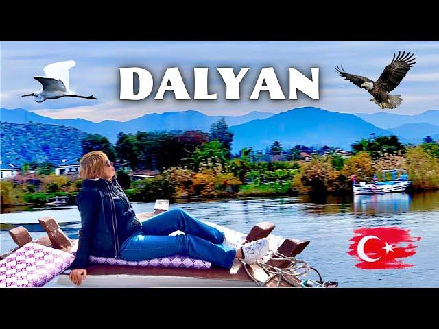 DALYAN Boat Tour, Fethiye Day Trip in Winter | Lycia Tomb, Iztuzu Beach, Kaunos | Turkey Travel Vlog