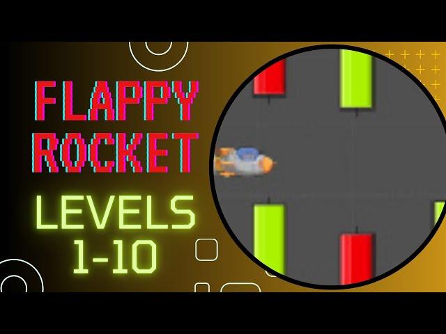 Playing Levels 1-10 on Rollercoin's Flappy Rocket - FREE Play-To-Earn Crypto Mining Game