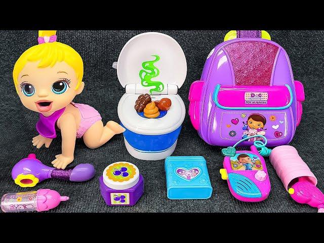 Satisfying with Unboxing & Review Baby Alive Doll Night Routine, Play Time, Dinner, Bath time ASMR