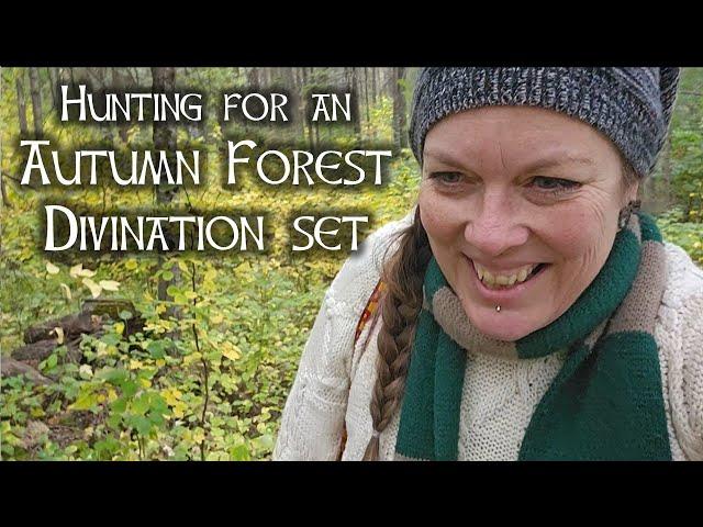 Hunting for an Autumn Forest Divination Set, pagan crafting, #witchcraft