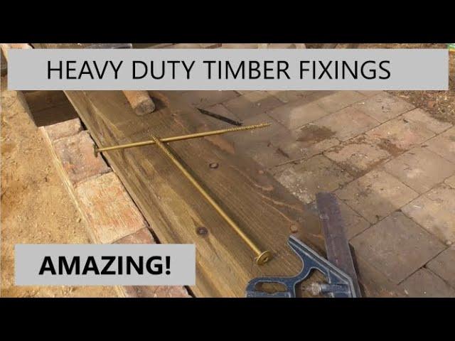 Heavy duty timber fixings/connectors. ***AMAZING***