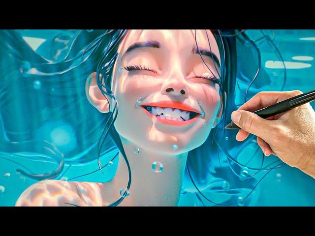 Sculpting a Smile Under Water