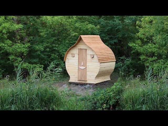 Man Build a Cabin in the Wild, Bushcraft Survival Shelter, Catch and Cook, Fishing, Off-Grid Living