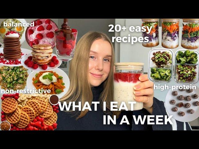 WHAT I EAT IN A WEEK | healthy & balanced recipes | high-protein meal prep